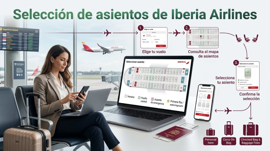 Selección de asientos de Iberia Airlines